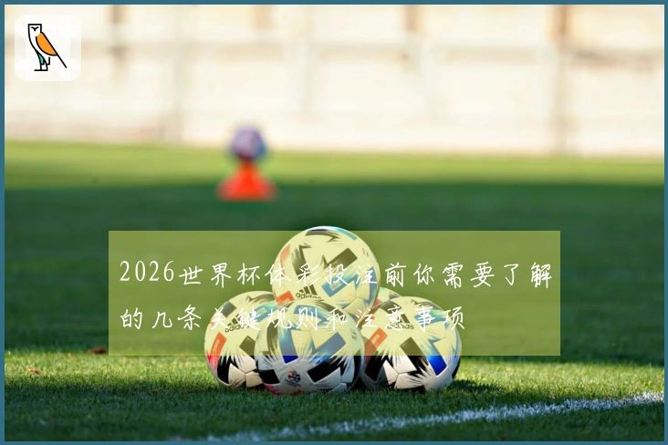 2026世界杯体彩投注前你需要了解的几条关键规则和注意事项
